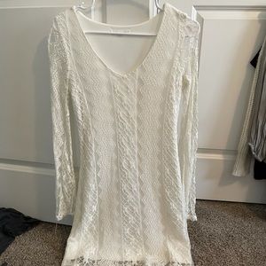 White lace dress